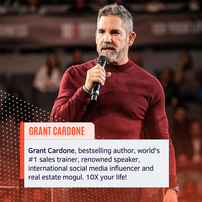 Grant cardone speaking at a conference